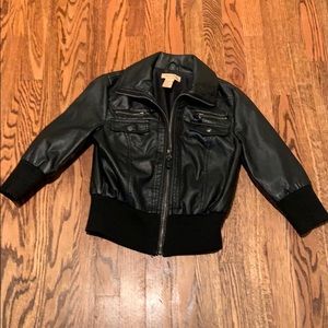 Faux leather Paris Blues short jacket